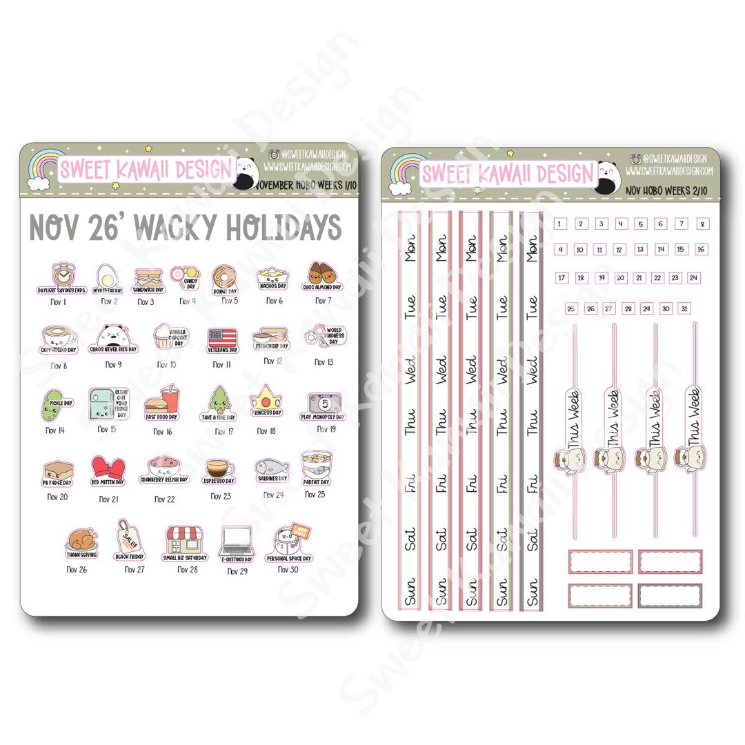November 2026 Kit - Hobonichi Weeks