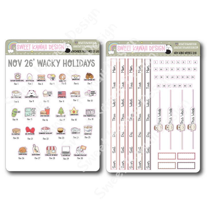 November 2026 Kit - Hobonichi Weeks
