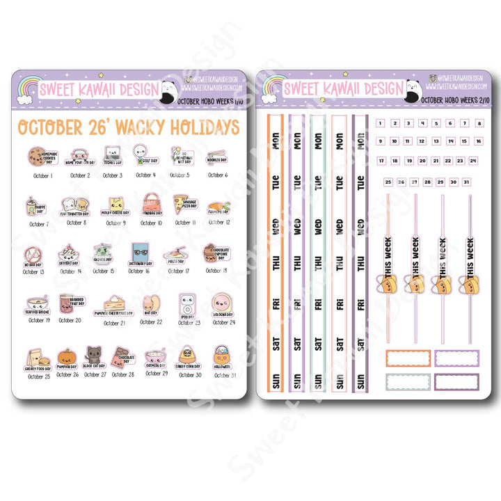 October 2026 Kit - Hobonichi Weeks