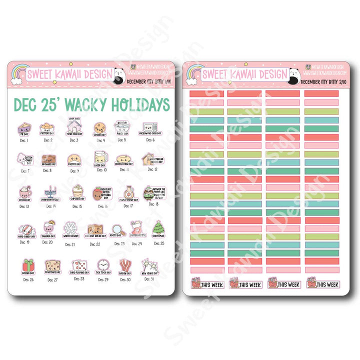 ITTY BITTY December 2025 Planner Bundle