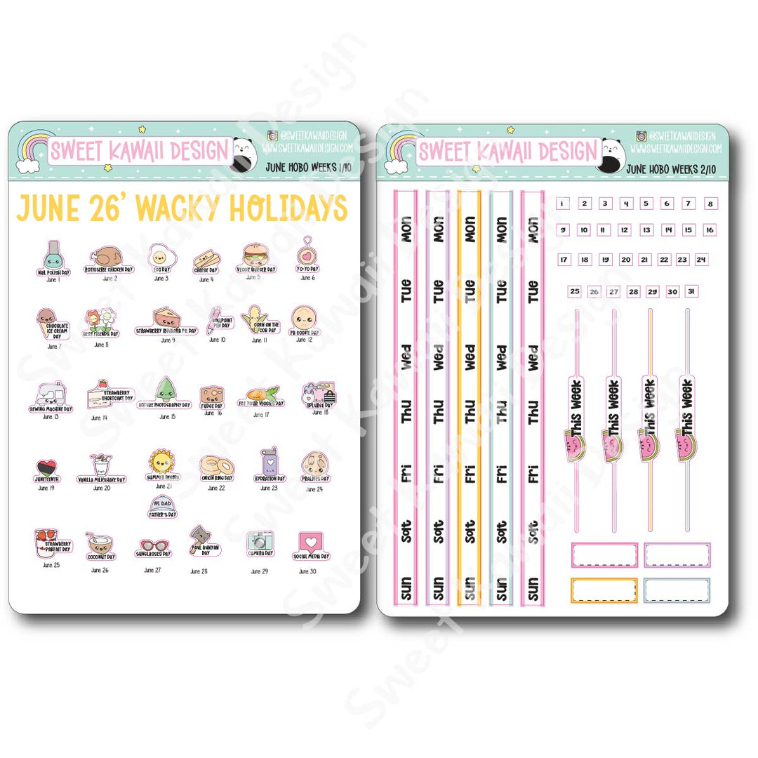 June 2026 Kit - Hobonichi Weeks