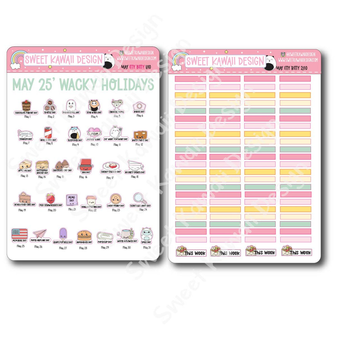 ITTY BITTY May 2026 Planner Bundle