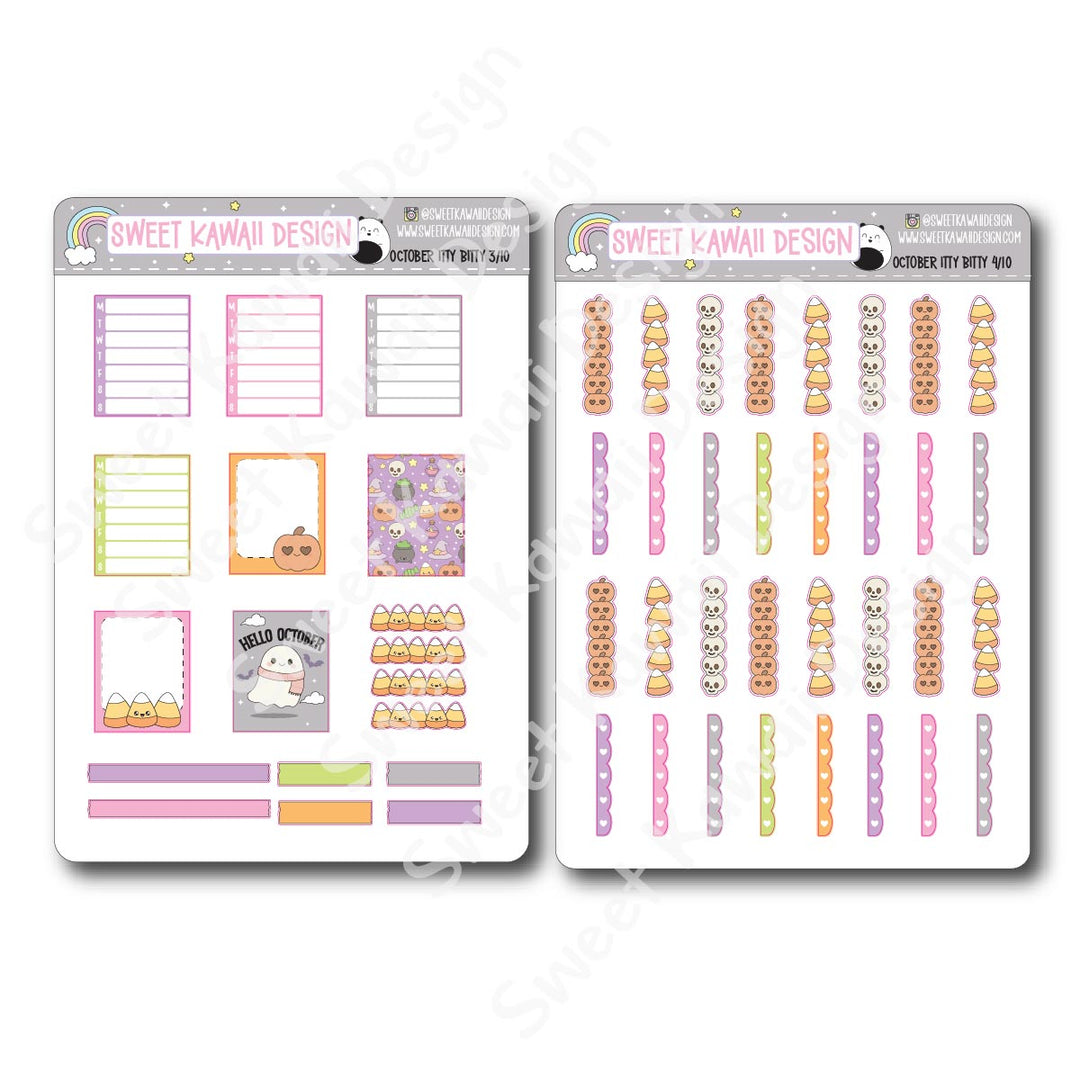 ITTY BITTY October 2025 Planner Bundle