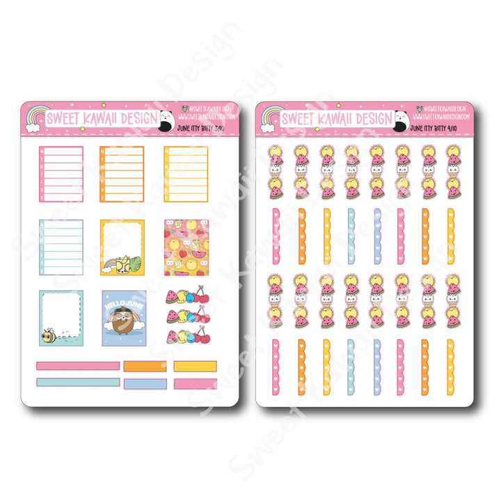 ITTY BITTY June 2025 Planner Bundle