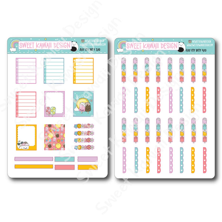 ITTY BITTY July 2025 Planner Bundle