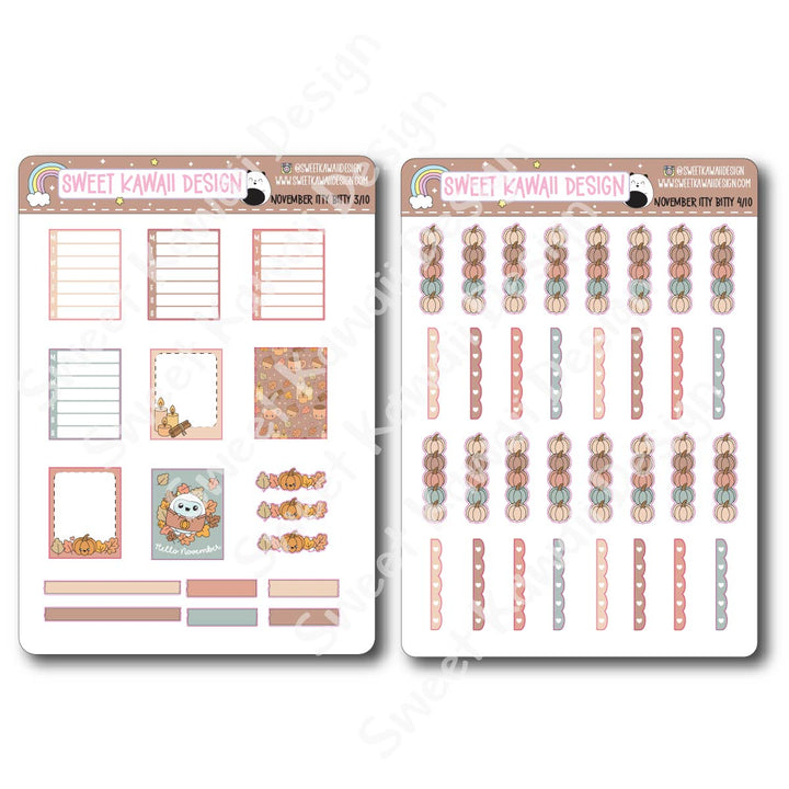 ITTY BITTY November 2025 Planner Bundle