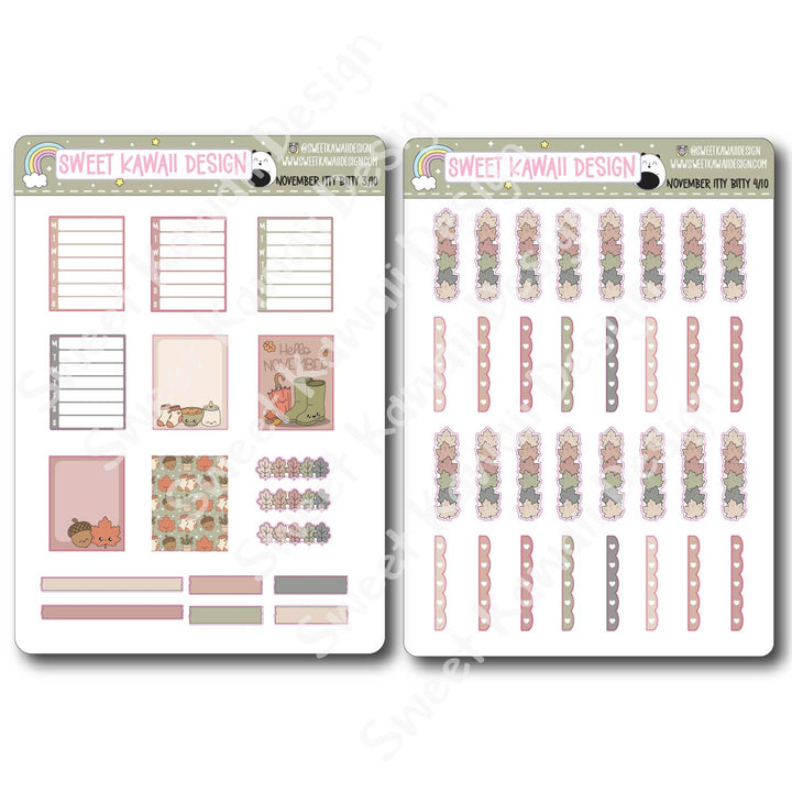 ITTY BITTY November 2026 Planner Bundle