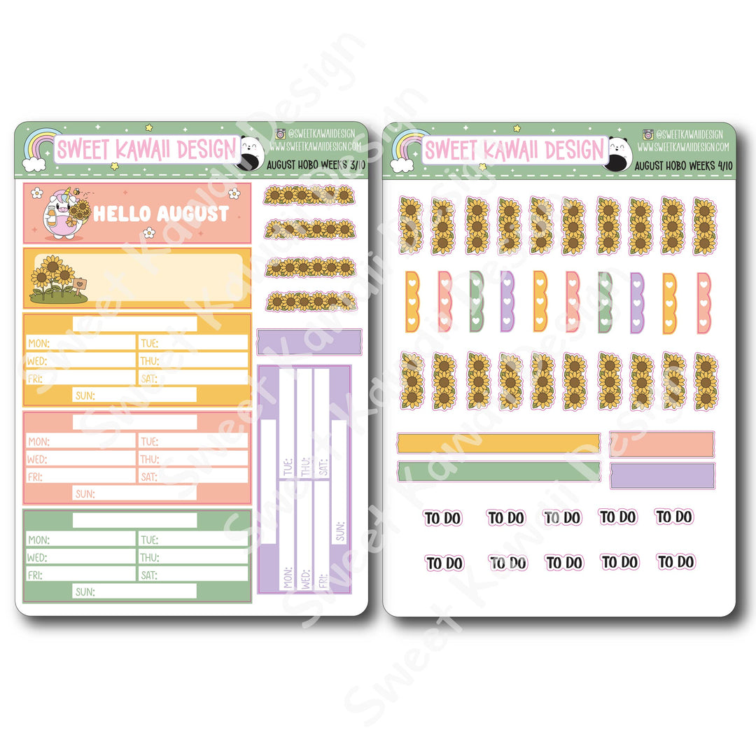 August 2026 Kit - Hobonichi Weeks