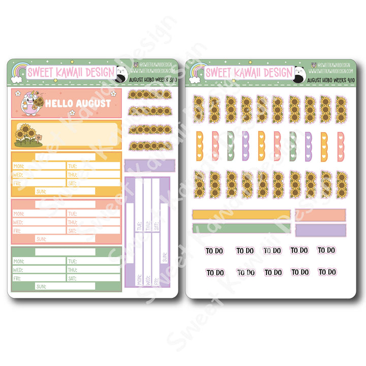 August 2026 Kit - Hobonichi Weeks