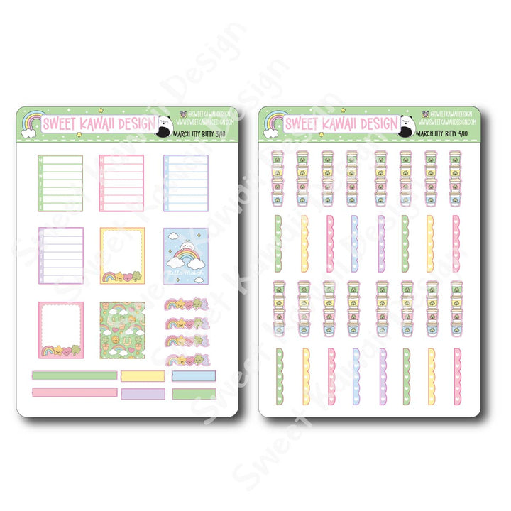 ITTY BITTY March 2026 Planner Bundle