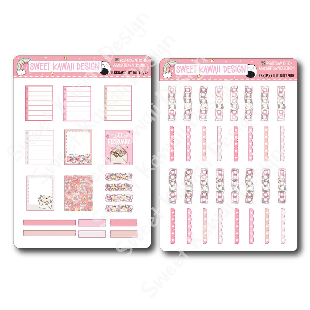ITTY BITTY February 2026 Planner Bundle