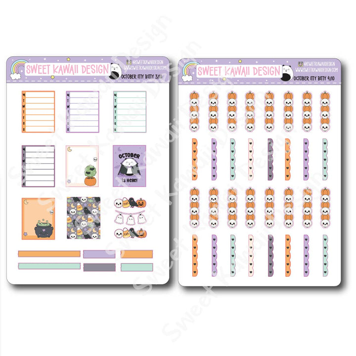 ITTY BITTY October 2026 Planner Bundle