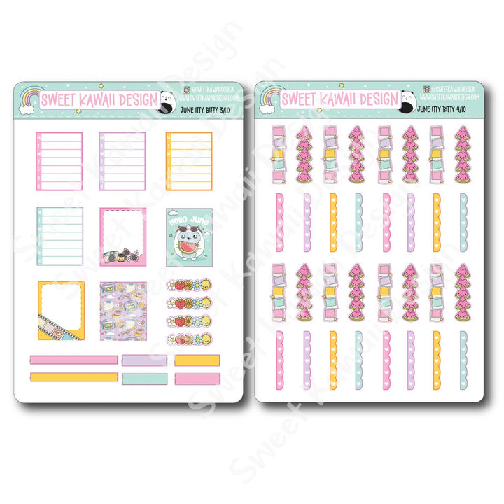 ITTY BITTY June 2026 Planner Bundle