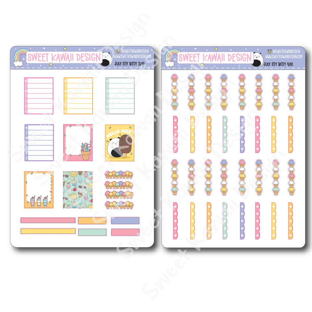 ITTY BITTY July 2026 Planner Bundle