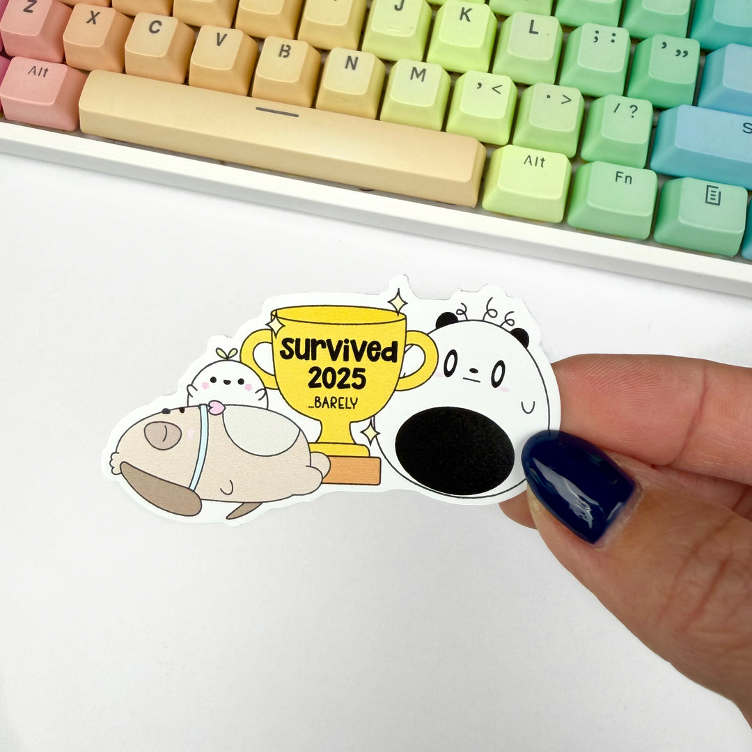 Additional Freebie Friday Sheets For Purchase - Jan 1 - Survived Die Cut