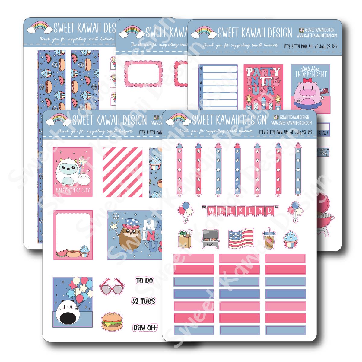 Weekly Kit  - 4th of July  ITTY BITTY