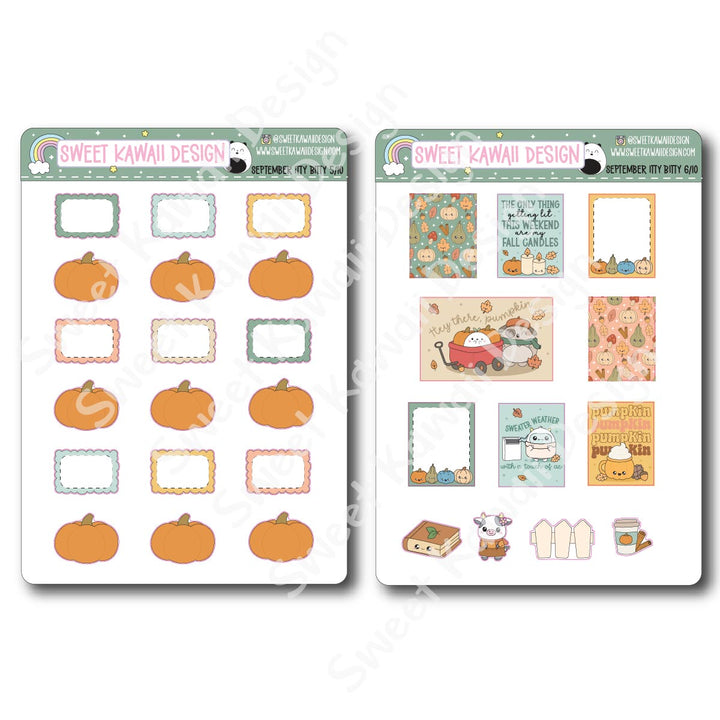 ITTY BITTY September 2025 Planner Bundle