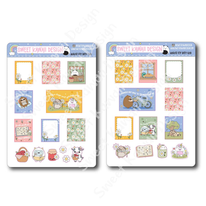 ITTY BITTY August 2025 Planner Bundle