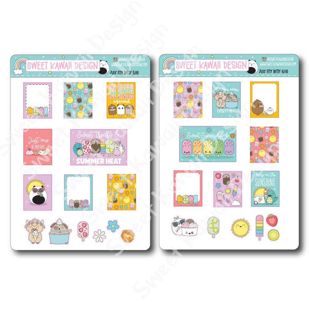 ITTY BITTY July 2025 Planner Bundle