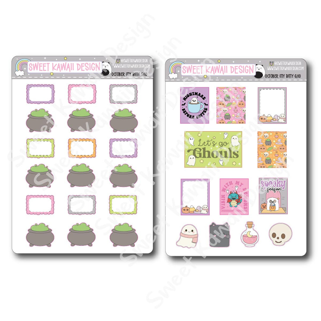 ITTY BITTY October 2025 Planner Bundle