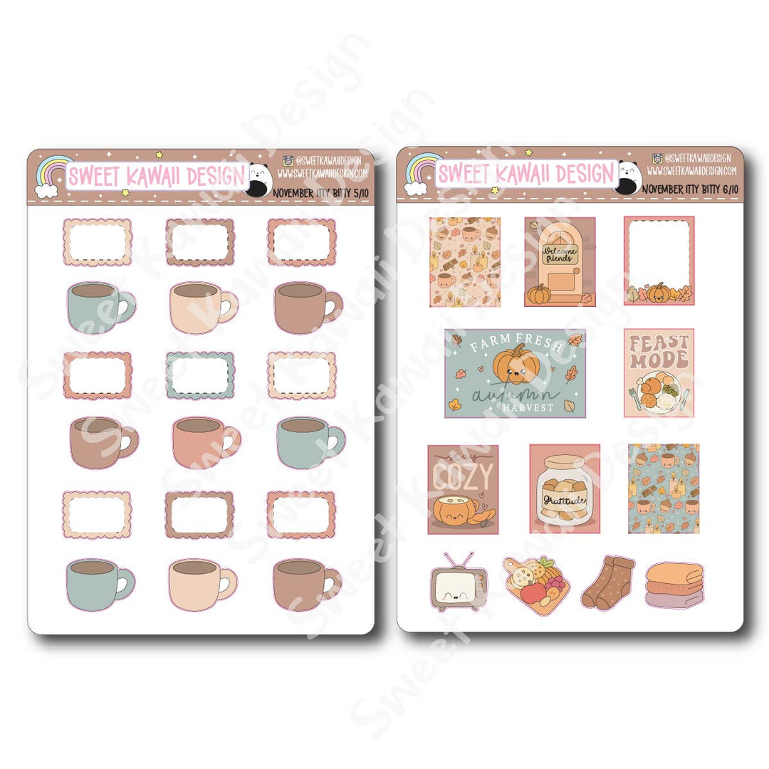 ITTY BITTY November 2025 Planner Bundle