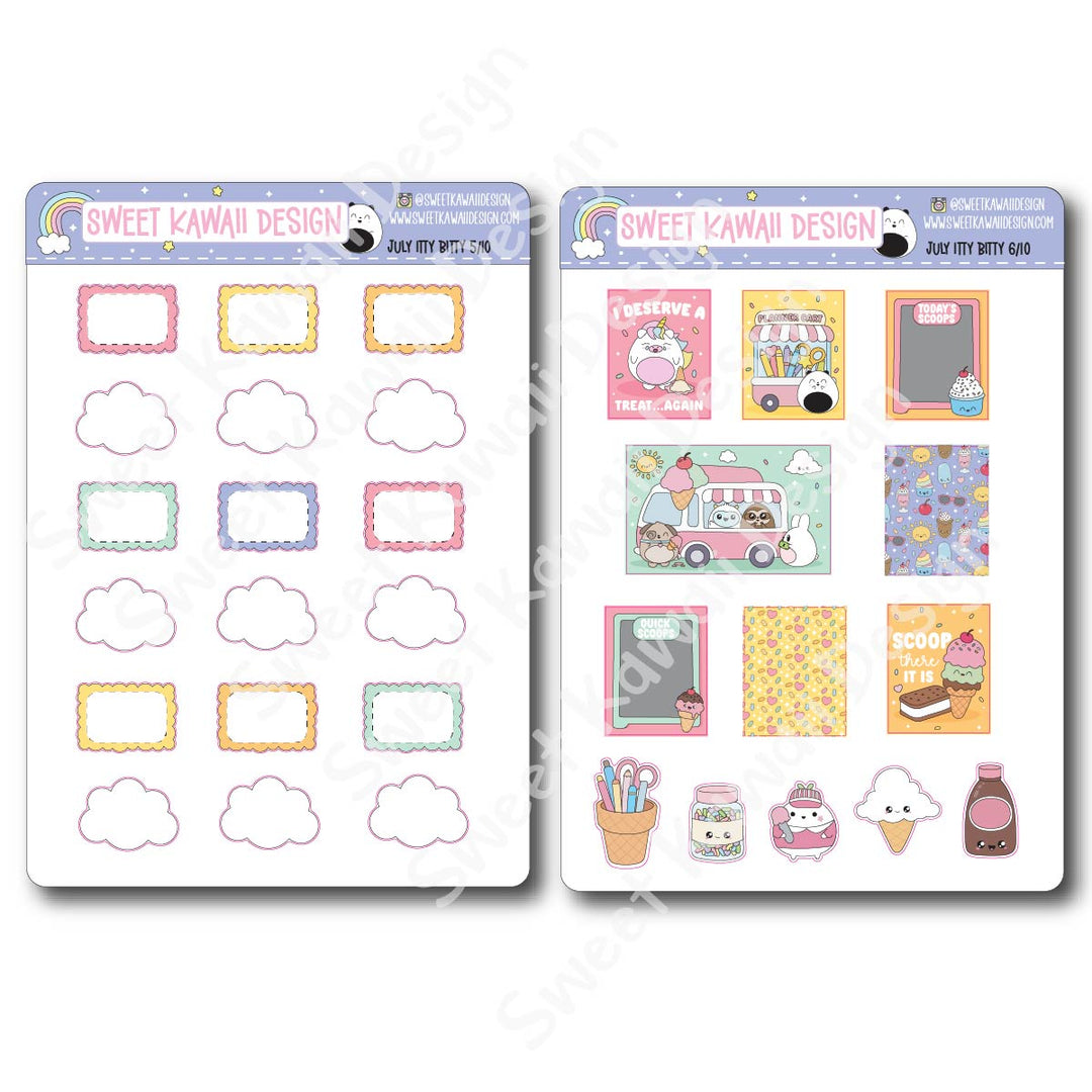 ITTY BITTY July 2026 Planner Bundle