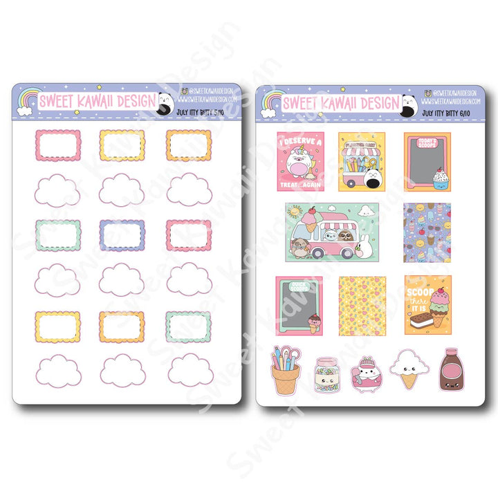 ITTY BITTY July 2026 Planner Bundle