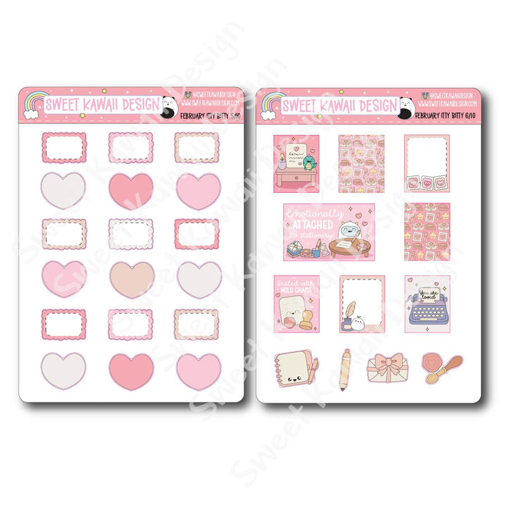 ITTY BITTY February 2026 Planner Bundle