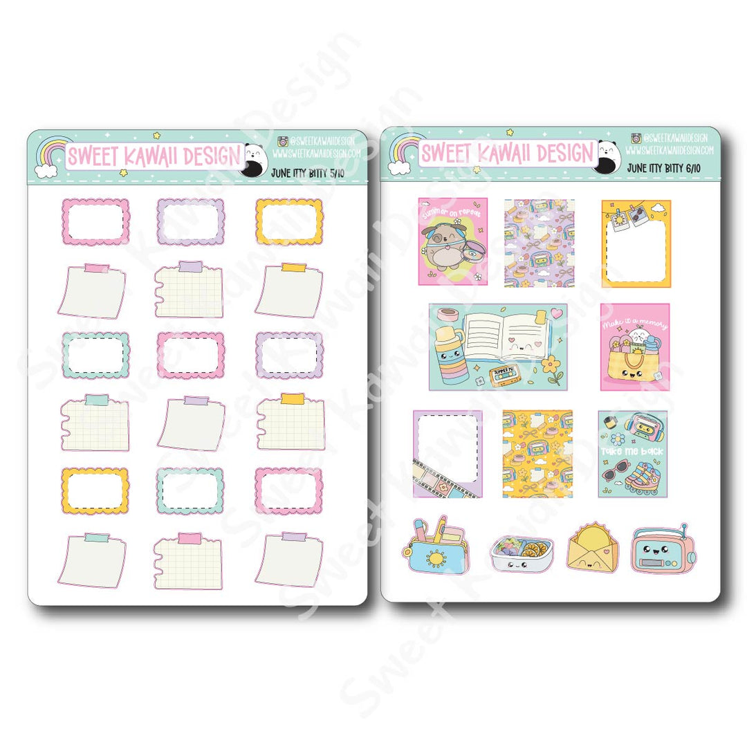 ITTY BITTY June 2026 Planner Bundle