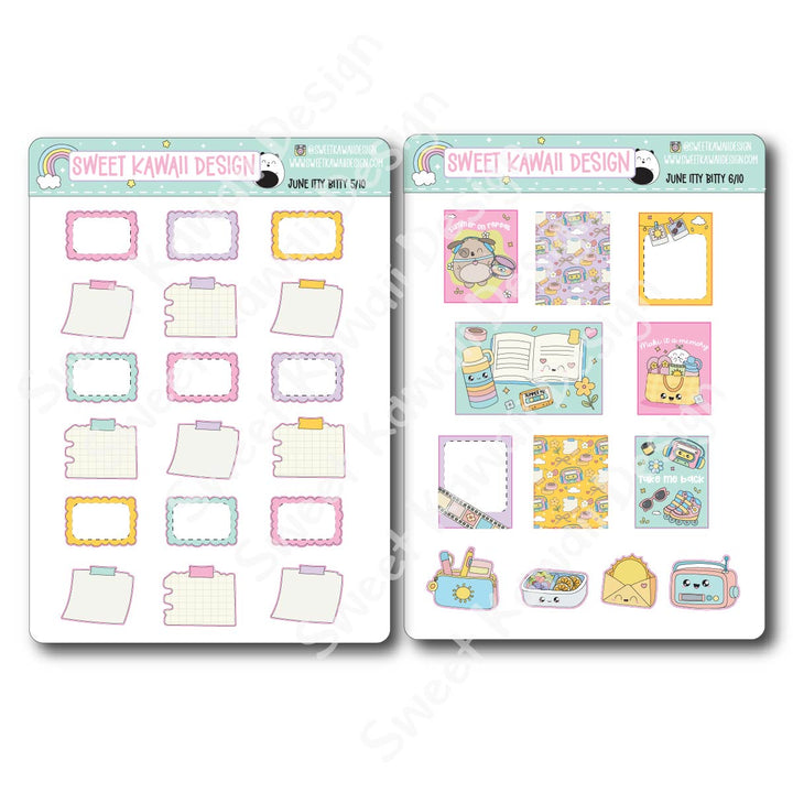 ITTY BITTY June 2026 Planner Bundle