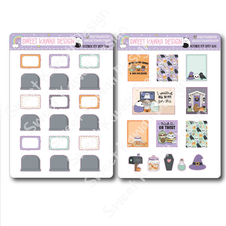ITTY BITTY October 2026 Planner Bundle