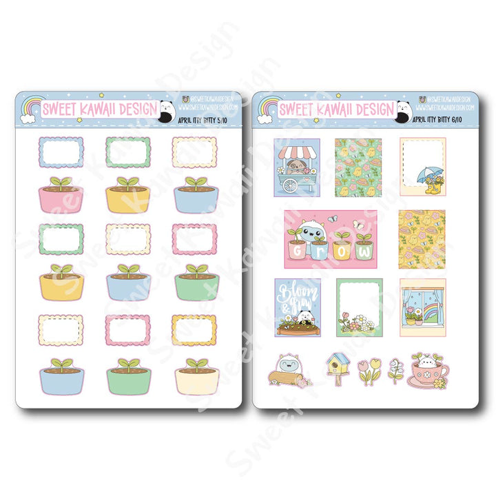 ITTY BITTY April 2026 Planner Bundle