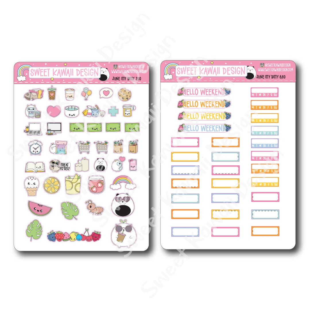 ITTY BITTY June 2025 Planner Bundle