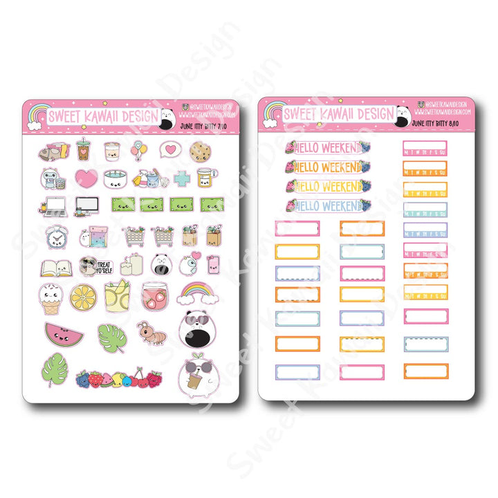 ITTY BITTY June 2025 Planner Bundle