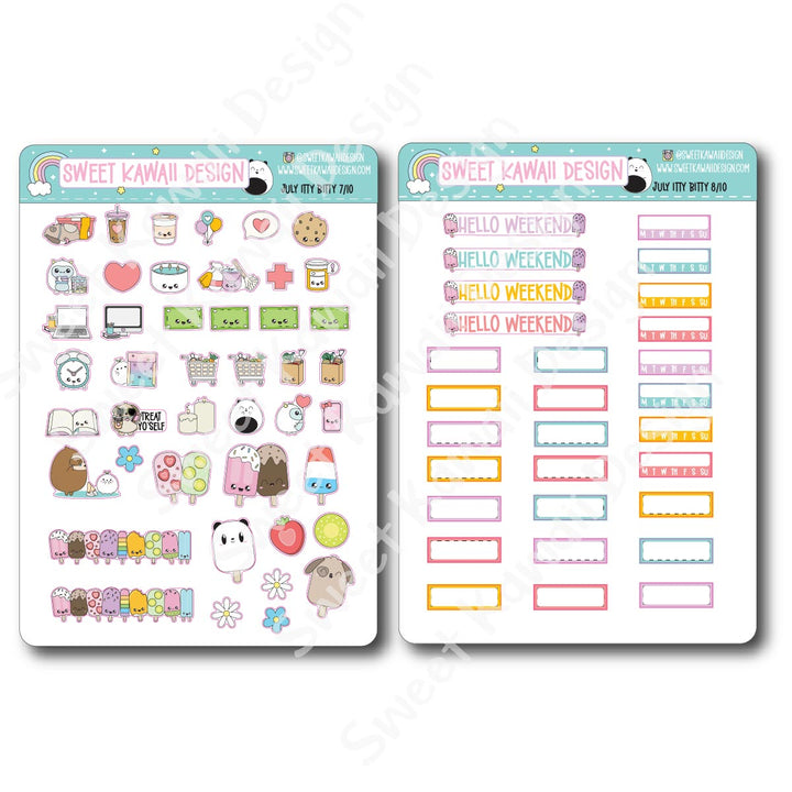 ITTY BITTY July 2025 Planner Bundle