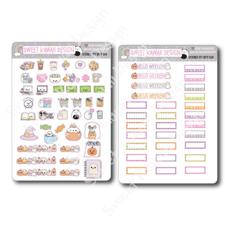 ITTY BITTY October 2025 Planner Bundle