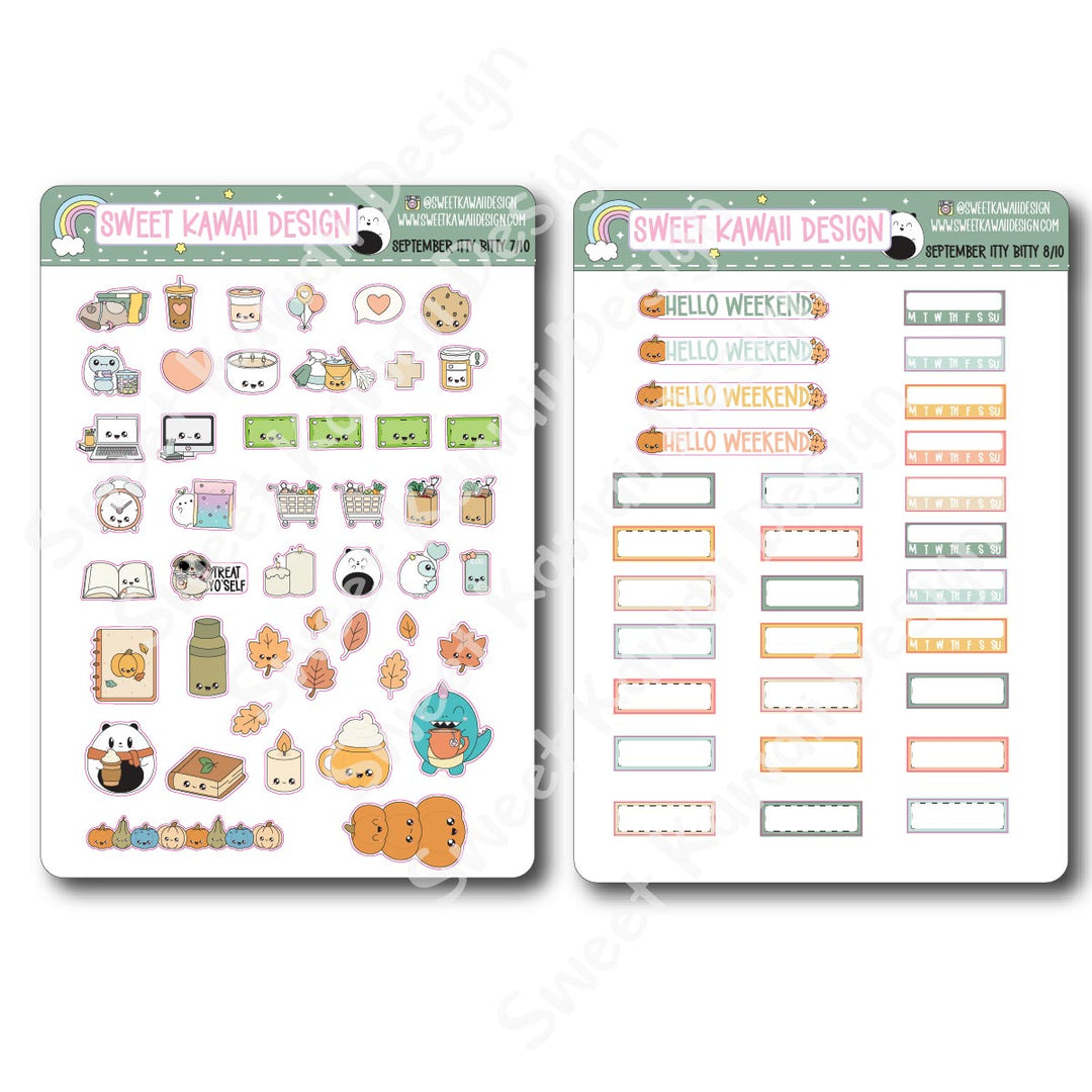 ITTY BITTY September 2025 Planner Bundle