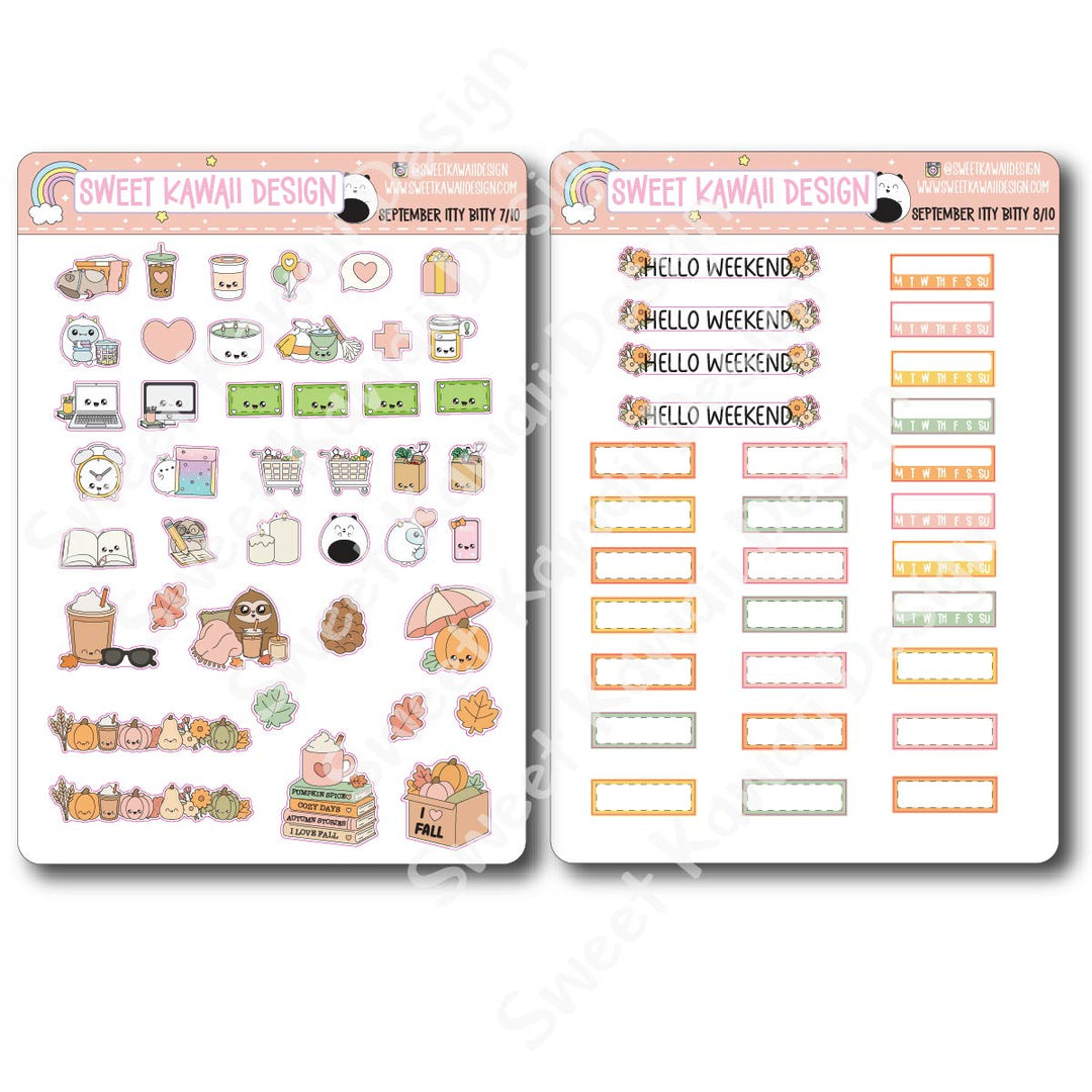 ITTY BITTY September 2026 Planner Bundle