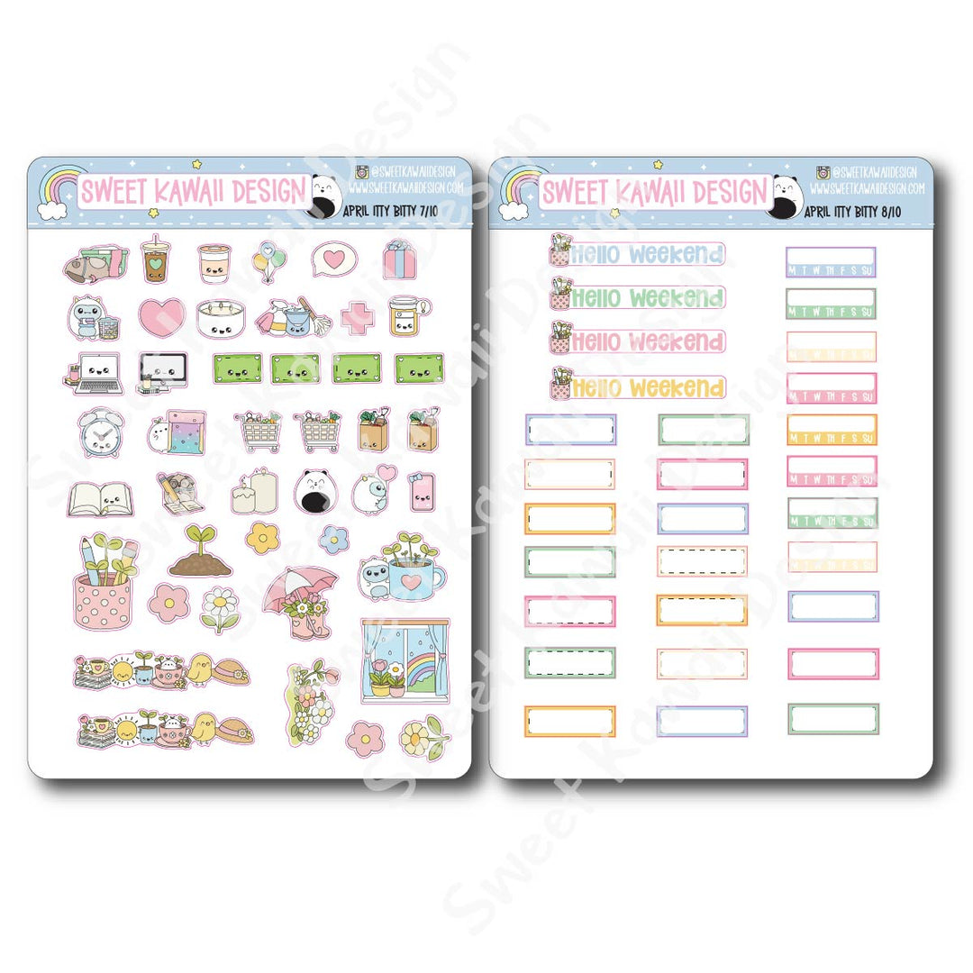 ITTY BITTY April 2026 Planner Bundle