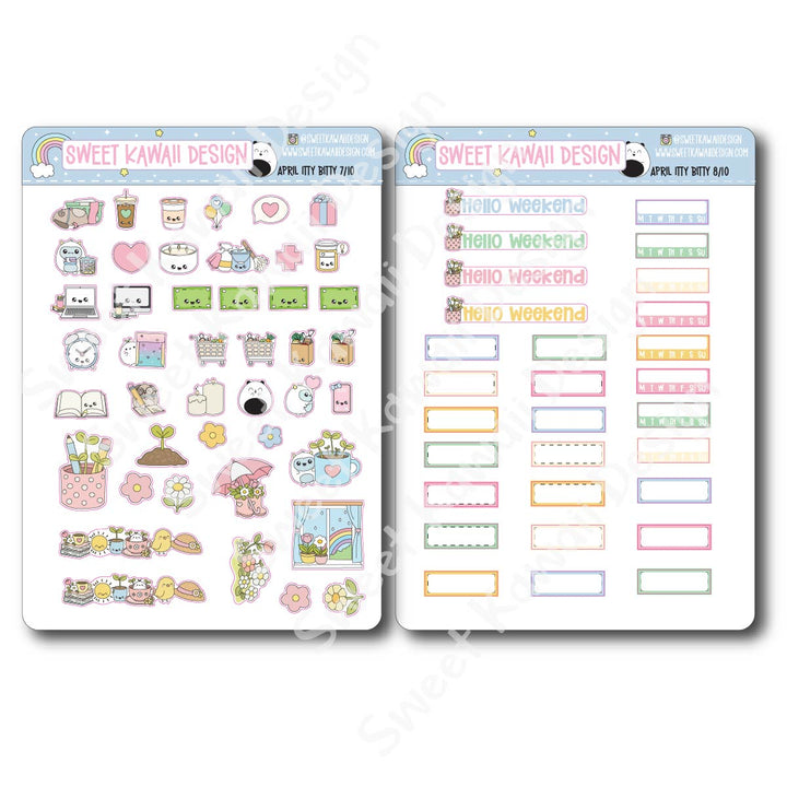 ITTY BITTY April 2026 Planner Bundle