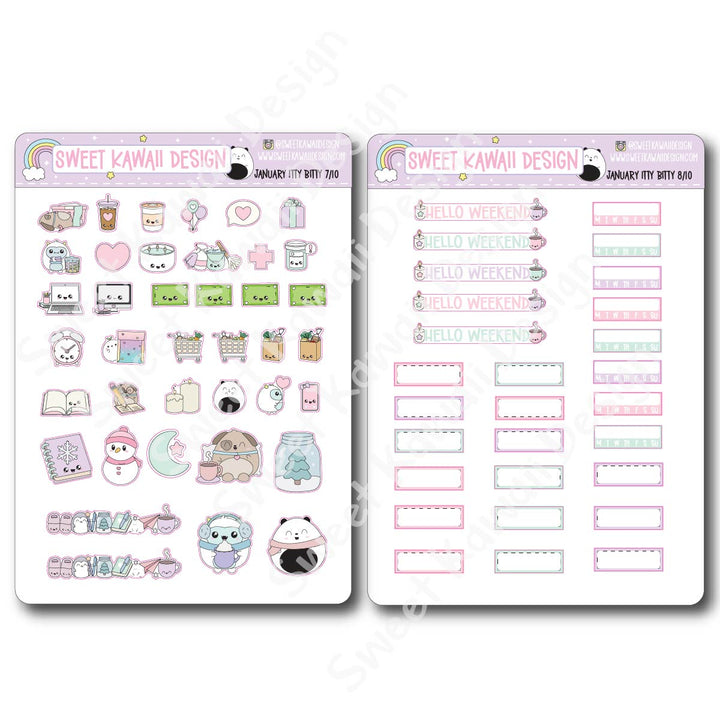 ITTY BITTY January 2026 Planner Bundle