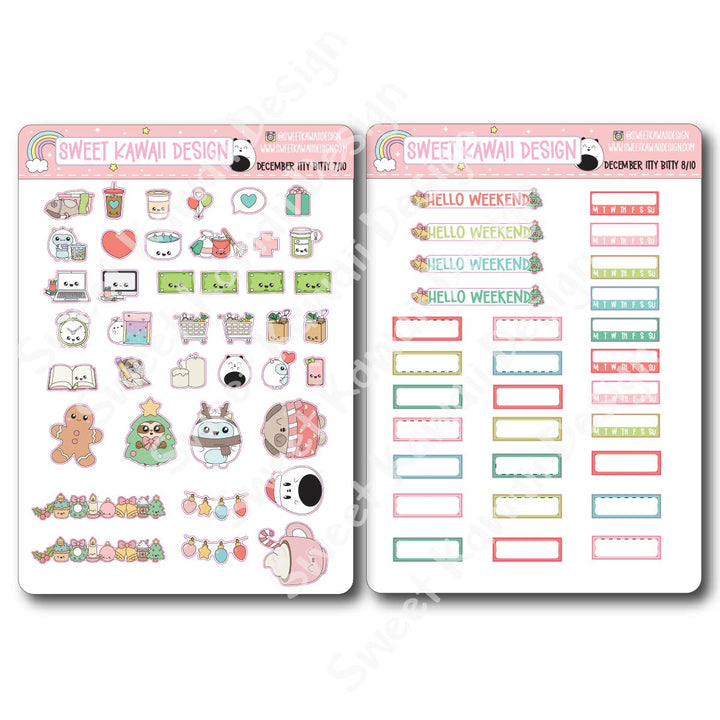 ITTY BITTY December 2025 Planner Bundle
