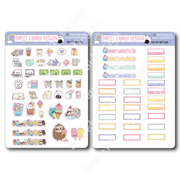 ITTY BITTY July 2026 Planner Bundle