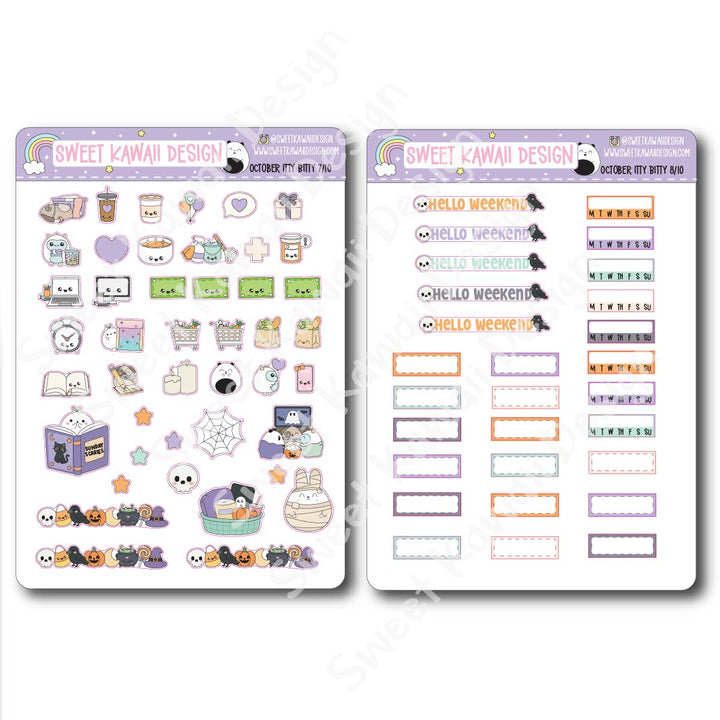ITTY BITTY October 2026 Planner Bundle
