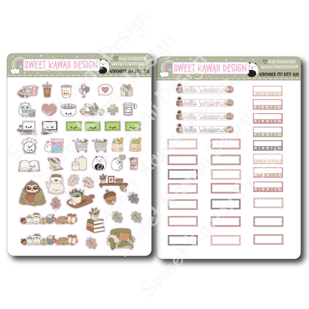 ITTY BITTY November 2026 Planner Bundle