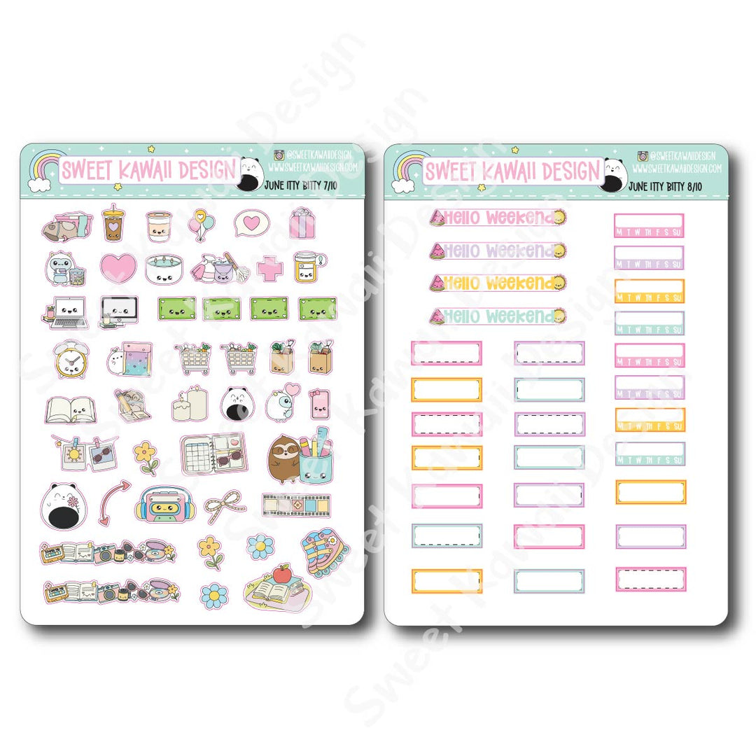 ITTY BITTY June 2026 Planner Bundle