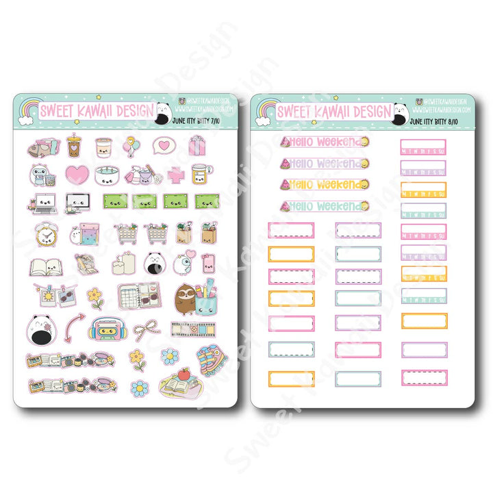 ITTY BITTY June 2026 Planner Bundle