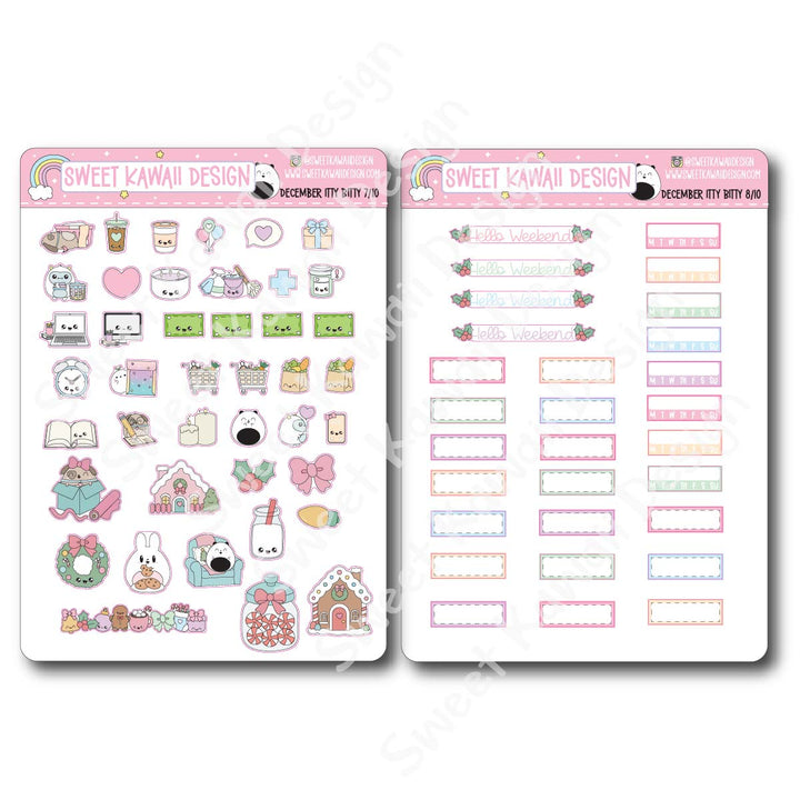 ITTY BITTY December 2026 Planner Bundle