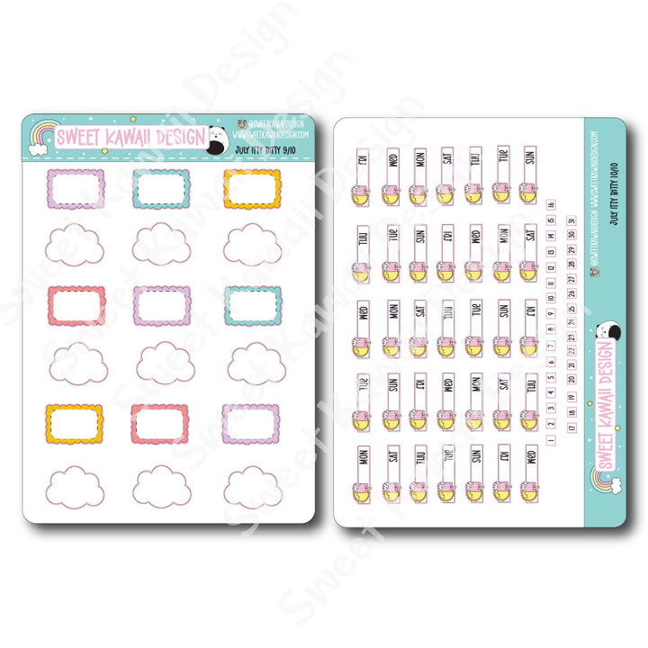 ITTY BITTY July 2025 Planner Bundle