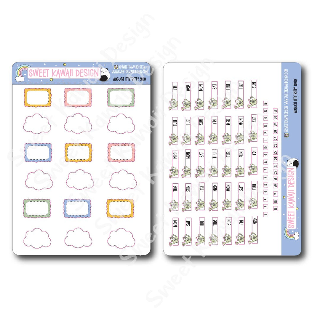 ITTY BITTY August 2025 Planner Bundle